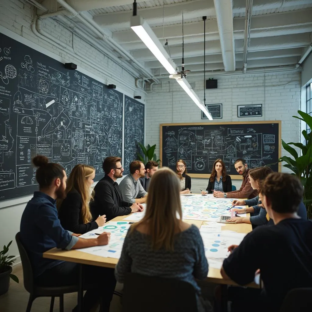 Equipo de ClaridadMental en una sesión colaborativa